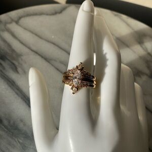 Set of 3 Vintage Nevada Silver Mines rings size 9